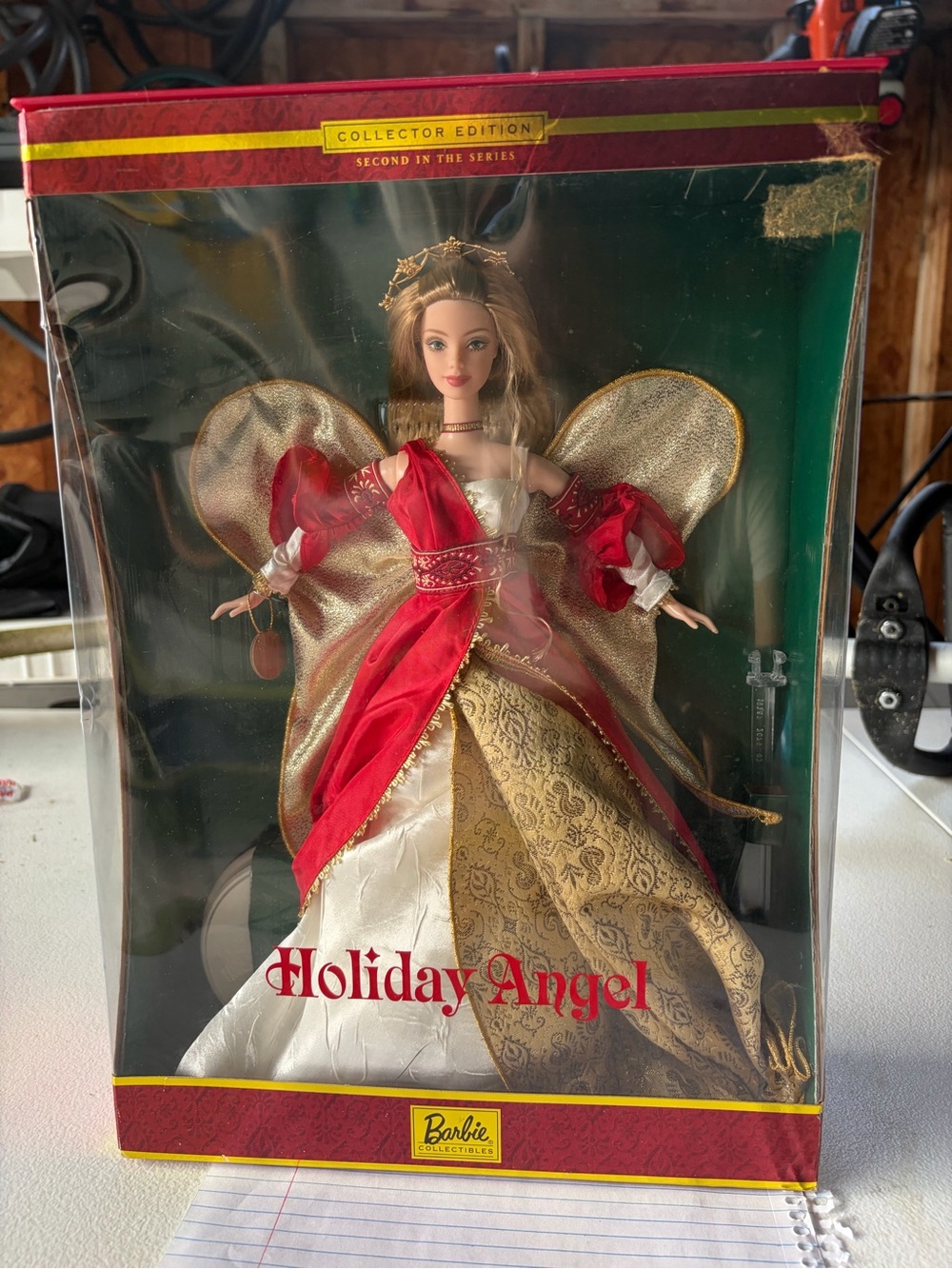 Barbie Holiday Angel Doll - Red, Gold, White